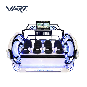 Manège de réalité virtuelle à 4 places pour cinéma VR 9D, plateforme de mouvement à 360 degrés, fauteuil œuf, jeux de tir VR 9D brevetés - Product Image 3