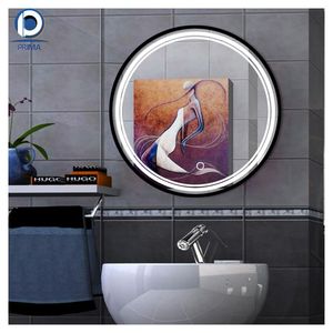 Primi produttori OEM Slim Frame ODM personalizzazione Eco Friendly vetro retroilluminato Led ovale <span class=keywords><strong>specchio</strong></span> da <span class=keywords><strong>bagno</strong></span> con luce - Product Image 4