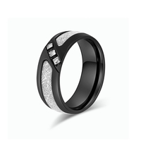 316 acier inoxydable hommes bague bijoux 18K plaqué or carré Zircon CNC réglage haute qualité bague de mode pour les fiançailles de mariage