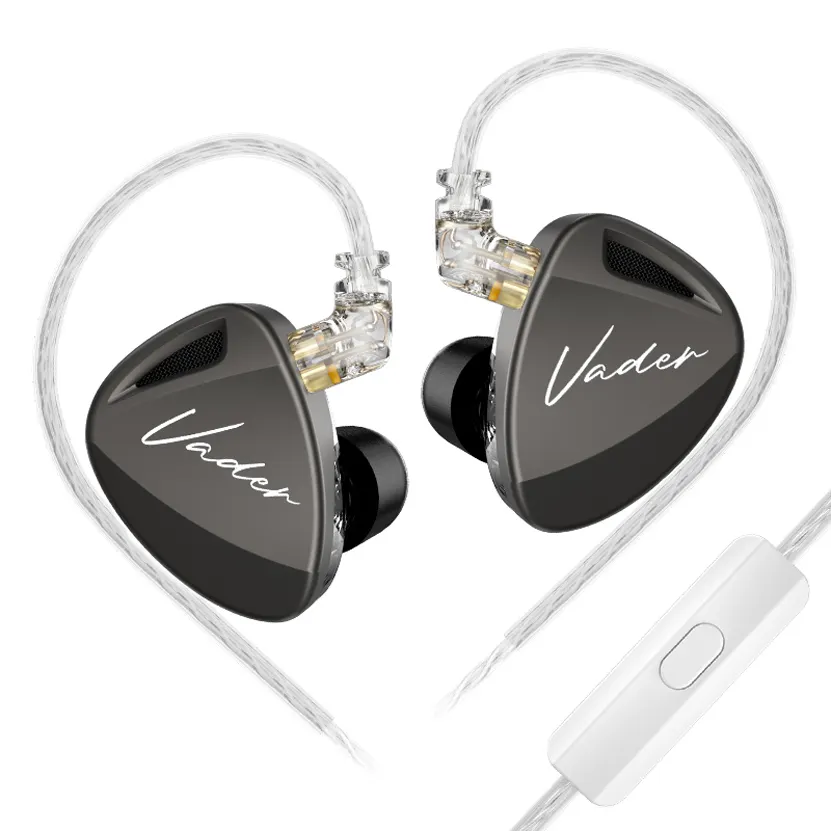 KZ Vader 3DD HIFI Monitor Music Earbud Noise Cancelling Headset In Ear Earphones with 4-Level Switch for Customized Tuning