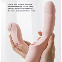 Vibrateur féminin rétractable doublement chauffant vert pour masturbation, jouets pour adultes, jouets féminins