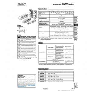 MXQ6L-20โต๊ะสไลด์ลมนิวเมติก SMC - Product Image 1