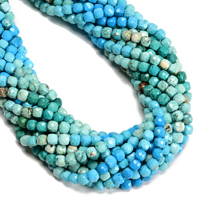 Vente en gros de cubes facettés en magnésite bleue dégradée de 5,5 mm pour la fabrication de bijoux, bracelets, boucles d'oreilles, fournitures de bricolage, modèle Kelingna