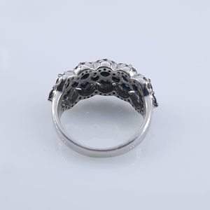 Anillo de Diamantes para Enamorados Jewelspaark, 2.57 Cttw, Corte Brillante Redondo, Chapado en Rodio, Plata de Ley 925, Anillo de Compromiso para Mujer - Product Image 4