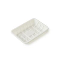 Vente Flash : Barquette Alimentaire Jetable Personnalisée en PP et Amidon de Maïs pour Emballage de Viande et Aliments (Supermarché)