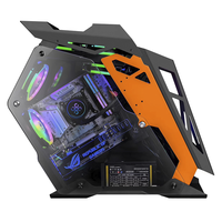 JX 2023 nuevo diseño Gaming Pc gabinete Matx caja de la computadora gabinete de Torre completa para computadora de escritorio Pc caso transparente casos
