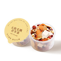Teh Herbal Campuran Khusus Astragalus Ophiopogon Krisan Buah Goji dalam Kemasan Kecil, Asal Henan