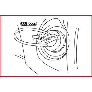 KS เครื่องมือ-ล็อคจุดระเบิด500.1315ชุดเข็มถอดชิ้นส่วนสำหรับ Mercedes (4ชิ้น)-ชุดเครื่องมือเข็ม4042146633014และแผ่นโลหะ - Product Image 2