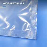 Sacs composites à trois soudures latérales pour l'électronique de précision, pochettes d'emballage transparentes personnalisées, directement de l'usine