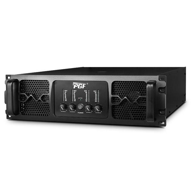 4*1100W with 4 Channel 3U High Powerful Stereo Karaoke Audio Professional Power Amplifier