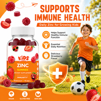 Gomitas de Zinc para Niños, 90 Unidades, Suministro de Fábrica OEM ODM, Salud Cognitiva, Defensa Inmunológica, Suplemento de Zinc para Niños
