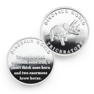 Moneda Conmemorativa Personalizada de Dinosaurio, <span class=keywords><strong>Panda</strong></span> o Animal, Chapada en Oro o Plata - Product Image 3