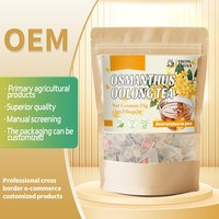 Thé Oolong Floral Parfumé Frais Sans Sucre Personnalisé OEM, Sachets de Thé Floral à Infusion Chaude et Froide à l'Osmanthus, Pour la Santé
