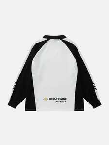 Camiseta de Manga Larga Raglán para Hombre, Diseño de Bloques de Color en Contraste, Mezcla de Algodón, Estilo Deportivo Casual - Product Image 2