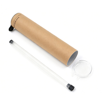 Tube d'emballage pour sushis avec impression personnalisée, biodégradable et recyclable, pour contenants de sushis à poussoir