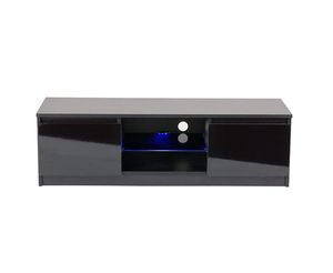 Nero PORTA <span class=keywords><strong>TV</strong></span> Mobile Unità Con Luci A LED per 42 49 <span class=keywords><strong>55</strong></span> 65 <span class=keywords><strong>pollici</strong></span> 4k <span class=keywords><strong>TV</strong></span> 140 centimetri di larghezza soggiorno - Product Image 4