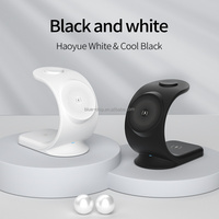 Luxe 15W Récepteur De Voyage De Bureau 10W Support De Téléphone 3W Aimant Montre Portable 3 En 1 Chargeur Sans Fil Avec Charge Sans Fil