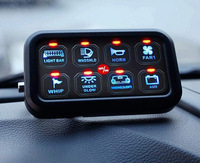 Panneau de commande universel 8 voies pour éclairage de voiture, panneau tactile LED, boîtier de commande d'éclairage LED 12V pour éclairage tout-terrain automobile