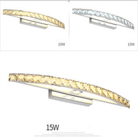Lampes de vanité personnalisées pour salle de bains lampe de miroir en cristal led
