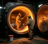 Pintura Epoxi Nano a Base de Agua, Resistente a Altas Temperaturas (1000°C), Revestimiento Industrial Ecológico para Acero de Motor, Aplicación por Pulverización