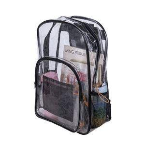 School Bags Cute Black Travel Shoulder <b>Bagpack</b> Transparent Pvc Clear Backpacks for Students Boys Girls - Product Image 2