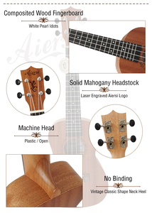 <span class=keywords><strong>Ukelele</strong></span> Barato al por Mayor, Precio OEM ODM, <span class=keywords><strong>Ukelele</strong></span> Soprano de Madera de Caoba Marca Aiersi Hecho a Medida, <span class=keywords><strong>Ukelele</strong></span> Infantil de <span class=keywords><strong>21</strong></span> Pulgadas - Product Image 4