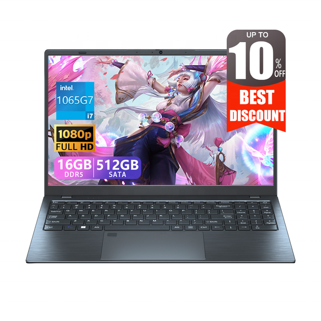 15.6inch Intel Core I7 1065G7 Laptop Win 11 Gaming Gamer 16gb Ram 512gb 1Tb Ssd Business Notebook Computer Laptops