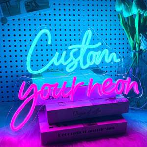 Letreros de Neón Personalizados, Luces LED RGB de Neón Atenuables para Decoración de Paredes, Dormitorios, Bodas, <span class=keywords><strong>Cumpleaños</strong></span>, Bares, Logotipos de Empresas, Nombres - Product Image 5