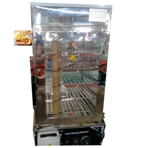 Vitrine de présentation commerciale en verre électrique à 5 niveaux, machine à vapeur carrée pour la cuisson à la vapeur de soupes et de raviolis fourrés - Product Image 2