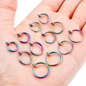 Boucles d'oreilles rétractables à clipser, sans perçage, fausse boucle d'<span class=keywords><strong>oreille</strong></span> pour femmes et hommes, style <span class=keywords><strong>cartilage</strong></span>, sans trous d'oreilles - Product Image 4