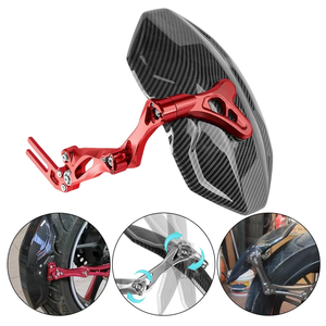 Pelindung Lumpur Spakbor Belakang Sepeda Motor Pengganti Pelindung Cipratan Tahan Lama untuk M3 Dengan Ban 10" Sayap Dapat Diputar 360 Derajat Dapat Disesuaikan - Product Image 3