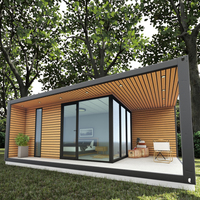 Maison de vacances pliable Senglin en bois moderne de luxe avec structure en acier, disponible en 20FT, 30FT, 40FT