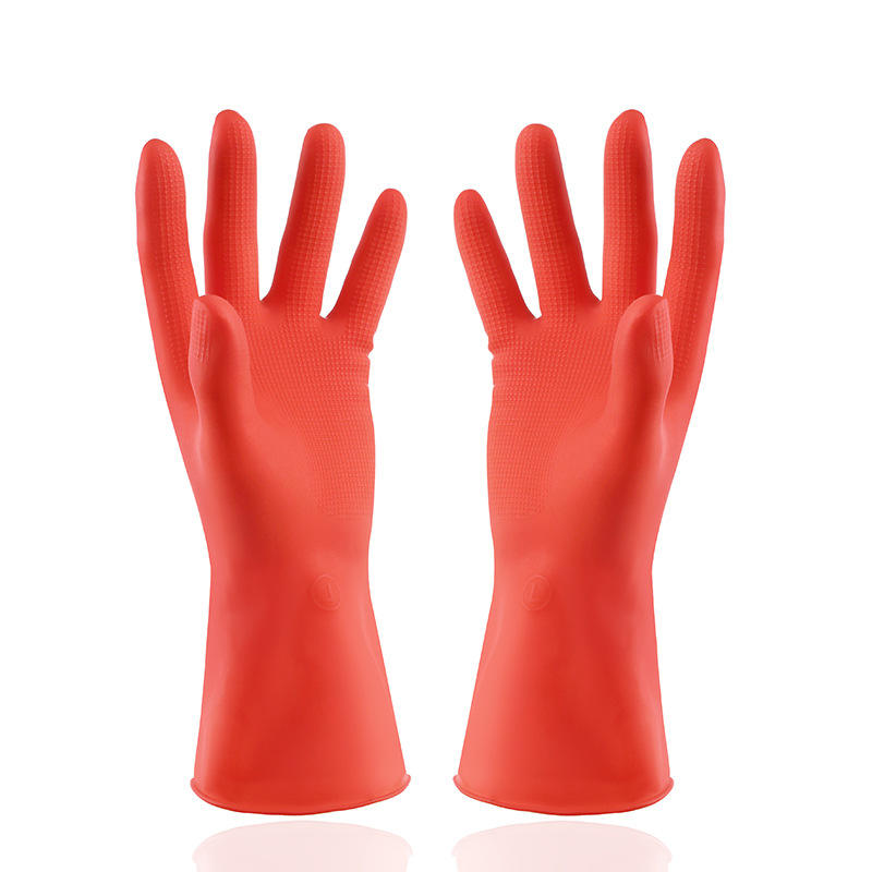 Mini gants en caoutchouc (rouge)