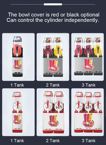 Meilleure vente pas cher <span class=keywords><strong>prix</strong></span> granita 3 groupe professionnel lait frappé machine de neige fondue de commerciaux en vrac/jus 1setslushy fabricant - Product Image 6