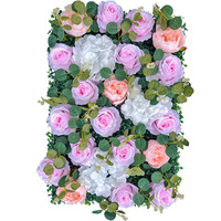 Fleurs décoratives, couronnes et plantes, fleurs artificielles artificielles en soie, roses murales pour décoration de mariage, de jardin et de fête.