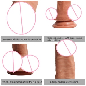 Pénis artificiel réaliste en silicone double couche, godemichet sexuel pour femmes et adultes - Product Image 4