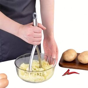 Prensa de puré de patatas de acero inoxidable, pasapure de patatas, máquina para hacer puré y zumo, triturador de frutas y legumbres - Product Image 1