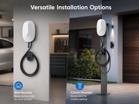 Chargeur EV intelligent 7.4 7.6 9.6 22 11 kW, chargeur rapide pour véhicules électriques, type 1, Europe, Amérique du Nord, usage domestique et commercial, type 2, type 1