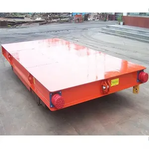 Heavy Duty Platform Truck 10 Tons Unpowered Rail Car Rail Motorized Transfer Trolley For Moving Heavy Material