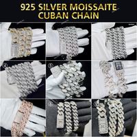 Collier cubain en argent sterling 925 personnalisé, hip-hop, avec diamants testés, serti de moissanite VVS, bijoux fins