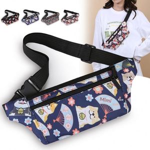 Nouvelle sacoche de taille géométrique pour femme avec fermeture éclair, sac de sport pour téléphone portable, idéal pour l'extérieur - Product Image 2