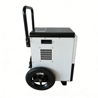Déshumidificateur Commercial Compact en Métal 50L (125 Pintes) avec Wi-Fi et Dégivrage Automatique, avec Réservoir pour la Restauration après Dégâts d'Eau