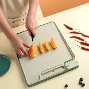 Multifunctional <b>Plastic</b> Cutting Board Non Slip Knife Sharpener Garlic Grater Double-Sided Chopping Board - Product Image 5