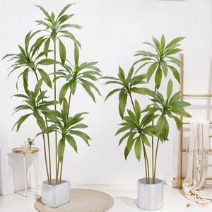 Piante Artificiali Dracaena Fragrans, Alberi Finti per Decorazione Casa, Ufficio, Interni, <span class=keywords><strong>Regalo</strong></span> di Inaugurazione Casa - Product Image 1