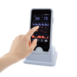 Clinique vétérinaire, moniteur portable de saturation en <span class=keywords><strong>oxygène</strong></span> dans le sang, moniteur de signes vitaux, oxymètre de pouls SPO2 FR, mini moniteur patient <span class=keywords><strong>pour</strong></span> hôpital - Product Image 1