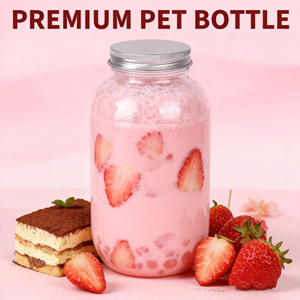 400ml PET奶茶瓶，带螺旋盖，适用于汽水和碳酸饮料，耀德牌丝网印刷饮料包装 - Product Image 4