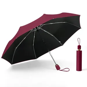 उच्च गुणवत्ता चीनी छाते के लिए वयस्कों के लिए स्वत: 3 गुना देवियों छाता बारिश
