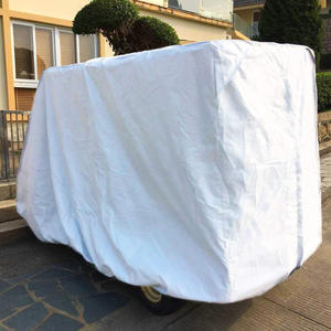Housse de protection imperméable grise pour voiturette de golf électrique deux et quatre places avec pare-soleil - Product Image 4
