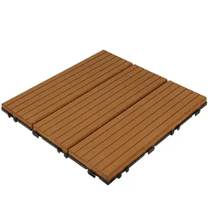 Durable DIY Deck Tile Made from Wood Fibers and Plastic XF-N009 30*30 cm