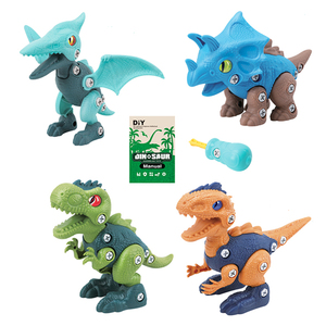 <span class=keywords><strong>Juguete</strong></span> <span class=keywords><strong>de</strong></span> Dinosaurio <span class=keywords><strong>de</strong></span> Plástico para Niños, Estilo Nuevo, Juego <span class=keywords><strong>de</strong></span> Ensamblaje, Desarmable con Tornillos, Cuatro en Uno - Product Image 1